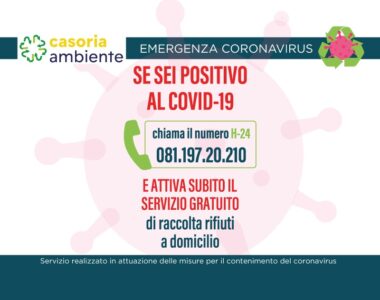 Casoria Ambiente attiva un numero dedicato per l’emergenza Covid-19