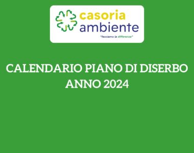 Piano di diserbo e calendario anno 2024