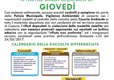 Casoria Ambiente scende in campo: il bollino contro i rifiuti non conformi
