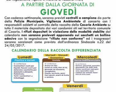Casoria Ambiente scende in campo: il bollino contro i rifiuti non conformi